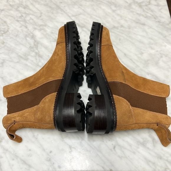 See by Chloe NEW Mallory Chelsea Tan Suede Bootie 39 - Picture 5 of 15